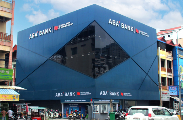 ABA Bank - top banks currency in Phnom Penh Cambodia